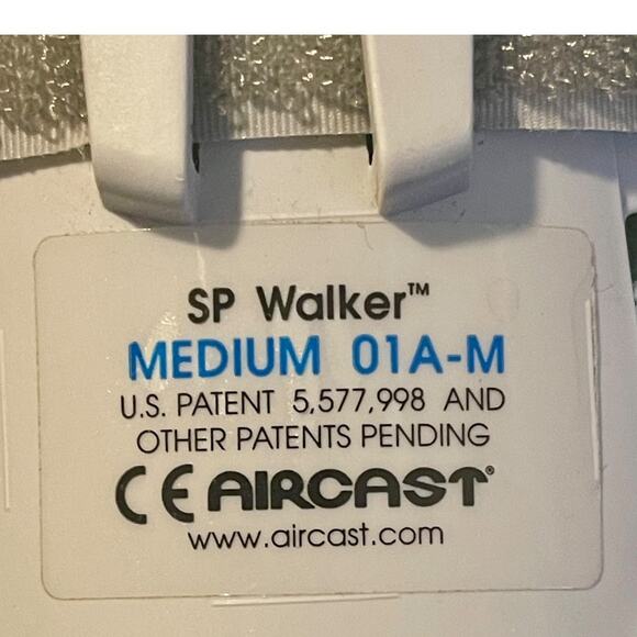Aircast SP Walker Short Pneumatic Walking Boot 01A-M Ankle 12" high Medium - Picture 4 of 15